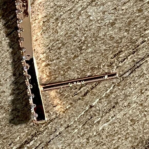 Sterling Silver Earrings Rose Gold Plated 925 Posts Cubic Zirconia Climber Studs - Picture 11 of 13